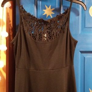 Free People Little Black Dress SZ S/P Lace cutouts